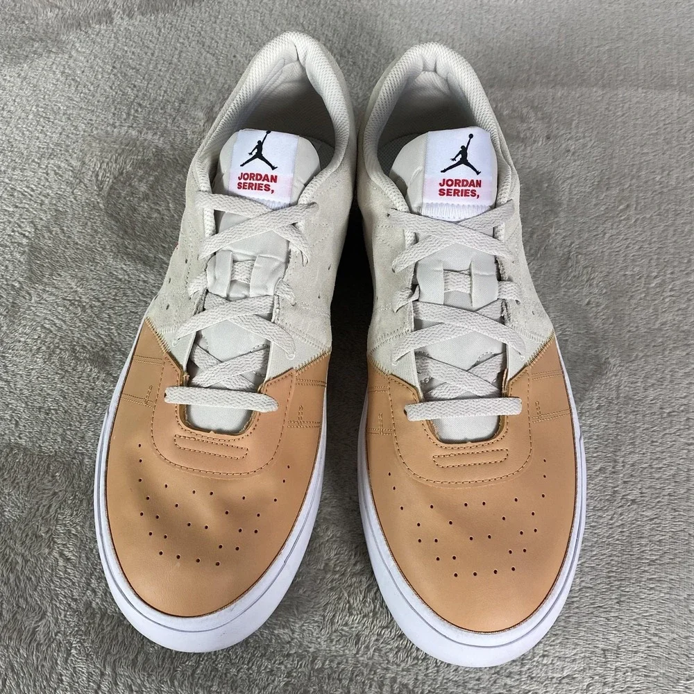 Nike Jordan Series ES Shoes Mens Size 13 Tan White Casual Sneakers NEW